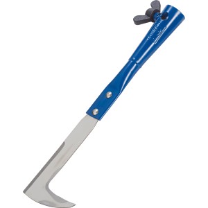 LUX Pulisci fughe per pavimenti Classic con lama in acciaio inox e manico blu. Utensile per muschio ed erbacce.