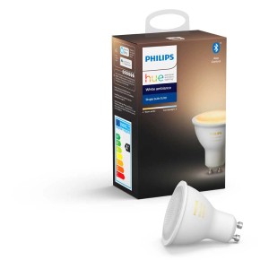 Ampoule LED Philips Hue White Ambiance GU10, mat, avec emballage.
