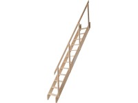 Raumspartreppe Kiel mit 12 Stufen Fichte unbehandelt