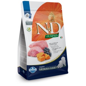 N&D Crocchette per cani Pumpkin Agnello/Mirtillo Puppy Medium/Maxi 2.5kg