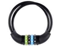 Urban Kabelschloss Schwarz mit Code Ø 8 mm / Länge 65 cm