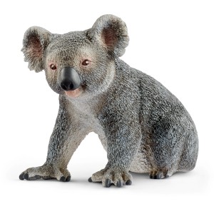 Figurine détaillée d'un koala Schleich Wild Life pour les enfants.