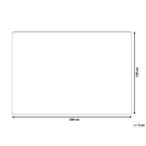 Image de la couverture Beliani Alazeya noire, 150x200 cm, avec dimensions.