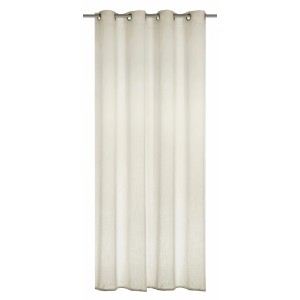 Tenda a occhielli beige strutturata, 245x140 cm, della collezione Neusser per finestre.