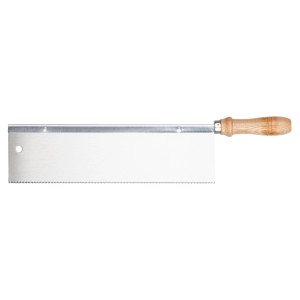 Wolfcraft Handsäge für Holz mit Holzgriff und feiner Zahnung.