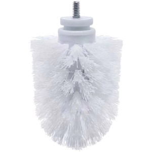Tête de brosse de rechange WC Diaqua blanche, diamètre 7 cm, pour brosses WC.