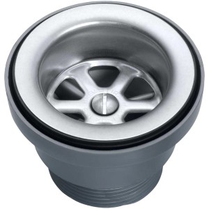 Soupape de vidange Franke Standrohrventil Inox 1 1/2 pouce en acier inoxydable pour évier.