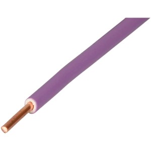 Cavo T-wire H07V-U1 viola per ambienti umidi, 1.5 mm², rotolo da 100 m.
