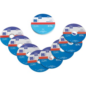 Disques à tronçonner LUX 125 mm pour meuleuses d'angle, pour couper le métal.