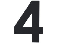 Alpertec Hausnummer Nr. 4 Schwarz