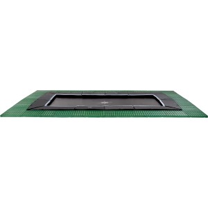 EXIT Dynamic Trampolino interrato 244x427 cm con piastre di sicurezza Freezone, nero.