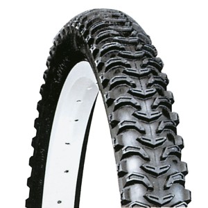 Copertone trekking nero Prophete 27 x 1 1/4 con battistrada per bici da trekking.