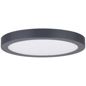 Panneau LED rond gris Paulmann Abia Darkgrey, diamètre 300mm. Plafonnier LED moderne.