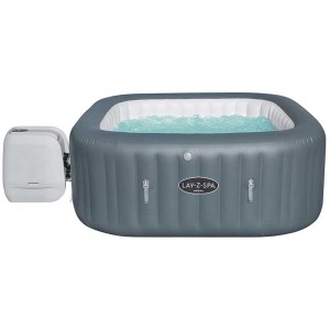 Bestway Lay-Z-Spa Hawaii Hydro Pro spa gonflable, Ø 180 cm, gris, avec pompe.