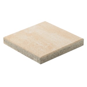 Lastra da giardino Verona color arenaria gialla, 40x40 cm, in cemento per terrazze e vialetti.