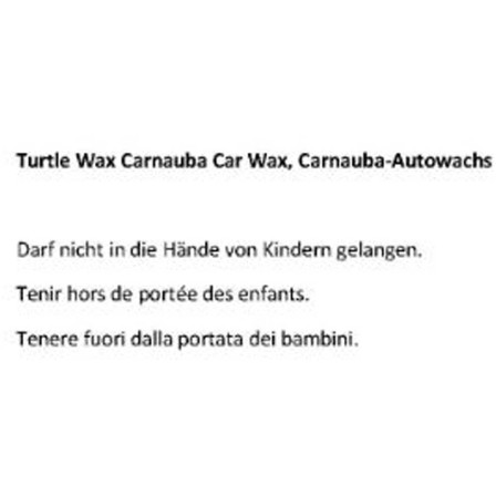 Cera de Carnauba Turtle Wax 500 ml.