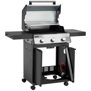 Jamestown Barbecue gas Kane 3 bruciatori griglie modulare 107 x 129 x 53 cm