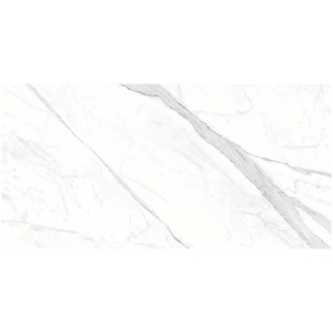 Piastrella in gres porcellanato Opium Blanco, lucida, 60x120 cm, effetto marmo.