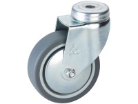 Doerner + Helmer Apparate-Lenkrolle mit Rückenloch Ø 10 cm / Bauhöhe 12,1 cm