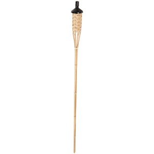 Bambusfackel Natur, 150 cm hoch, für stimmungsvolle Gartenbeleuchtung.