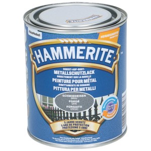 Dose Hammerite Rostschutzlack, geschmiedet Grau, 750ml. Metallschutzlack für Eisen mit Rostschutz.