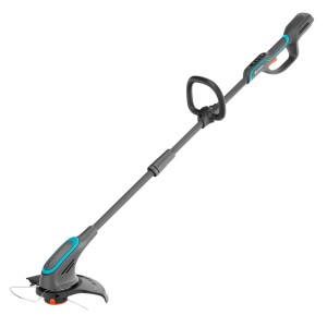Gardena tagliabordi a batteria PowerTrim 30/18V Solo, tagliabordi con manico telescopico e impugnatura regolabile.