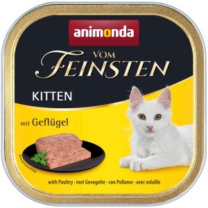 Animonda Vom Feinsten Kitten Geflügel, Katzen-Nassfutter für junge Katzen.