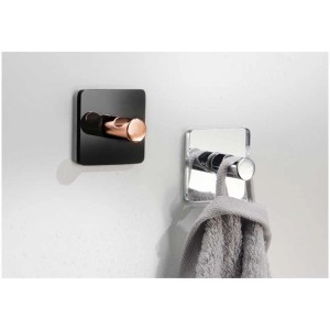Kleine Wolke Haken Mirror Hooks, ganci a muro argentati e neri per bagno e cucina.