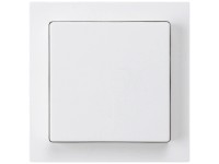 Hager Druckschalter Kallysto Schema 3 Einsatz mit Frontplatte Weiss