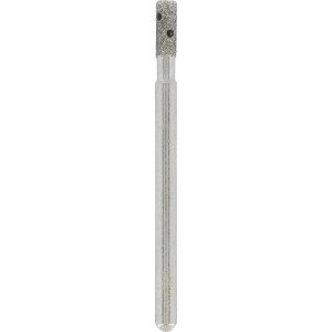 Punta Dremel diamantata 662, argento, con punta ruvida per incisione e foratura vetro.