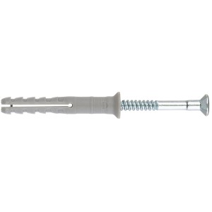 Cheville à clou Fischer 5x30, cheville avec vis pour béton et maçonnerie, 20 pièces