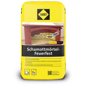 Sakret Malta refrattaria Grigia 5 kg in sacco giallo, adatta per caminetti e stufe.