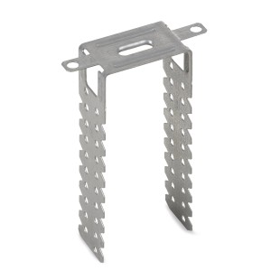 Knauf Staffa di sospensione diretta per legno, metallo, per montaggio diretto profili a soffitto, altezza 125mm.