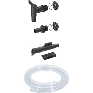 Waterform Set di collegamento Icanset per serbatoio acqua piovana, 5 pezzi con tubo.
