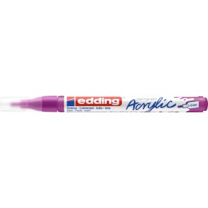 Marqueur acrylique fin Edding 5300, couleur baie, idéal pour peindre sur toile et papier.