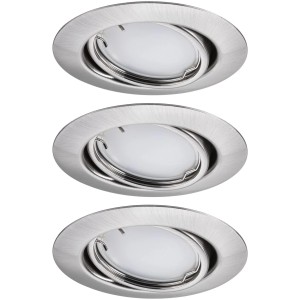 Set de spots encastrables LED Paulmann, 3 spots Smart Home ronds, dimmables, blanc chaud