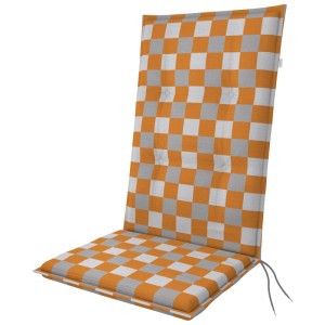 Cuscino a scacchi per schienale alto Doppler Living D.4902 per sedie da giardino, 48x119 cm.