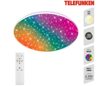 Telefunken LED-Deckenleuchte Magic Sky Weiss Ø 38 cm / 19 W / 2'200 lm  kaufen bei OBI