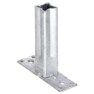 Support de main courante en acier galvanisé à chaud, pour fixer les mains courantes aux escaliers et aux rampes.