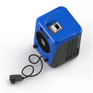 Riscaldatore per piscina Heat Hot Splash blu per piscine fino a 12 m³ con spina svizzera.