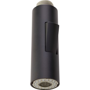 Doccetta di ricambio nera 21 mm (G 1/2) per miscelatore cucina, con due getti.