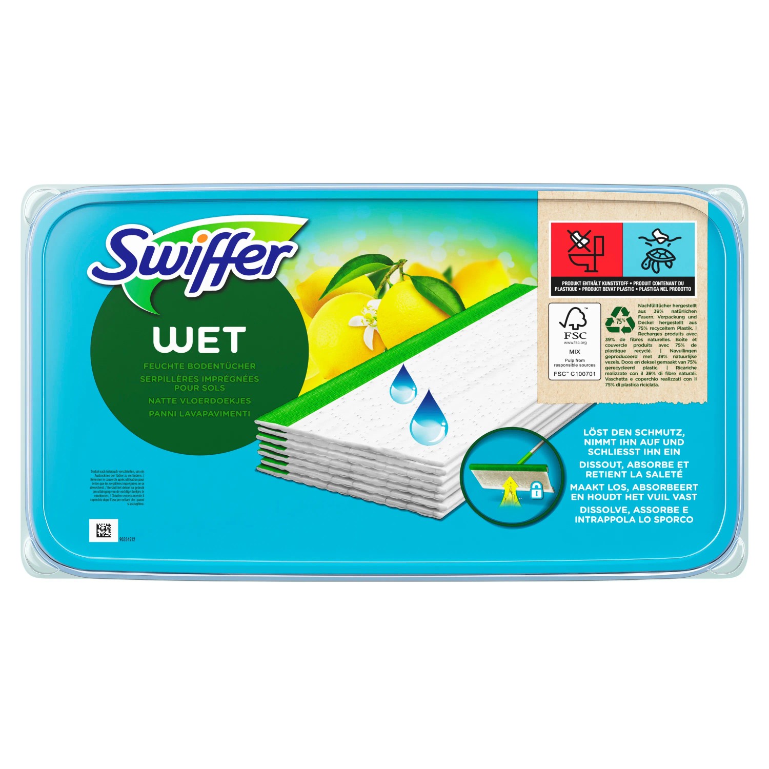 Acheter En Ligne Lingettes Swiffer Wet Lot 3x24 - Nettoyage Sols Imprégnées Nettoyage Sols Sans Rinçage