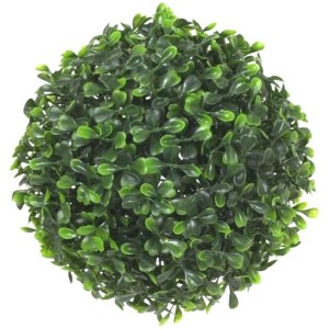 Palla decorativa di bosso verde, Ø 20cm, per decorazioni interne ed esterne.