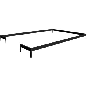 Fondamenta per serra Juliana Premium 8,8 m², acciaio, nero.