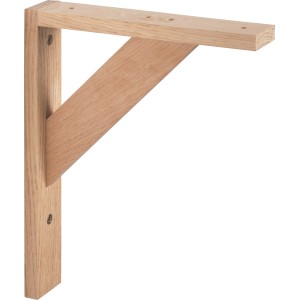 Console en bois de chêne, 25x20 cm, pour montage d'étagères.