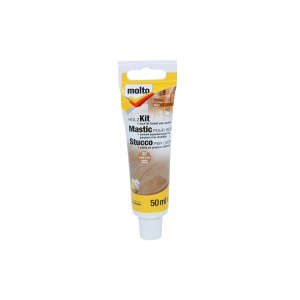 Tube Molto Holzkitt Eiche hell, geeignet für Innen- und Außenbereich, 50ml.