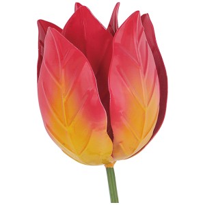 Gartenstecker Tulpe Rosa-Gelb 9 x 45,5 cm