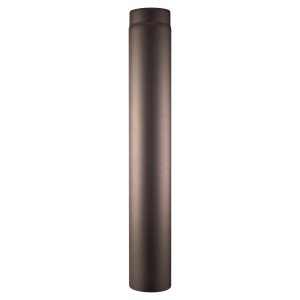 Tuyau de poêle noir Firefix, Ø 150 mm, 1 m de long.
