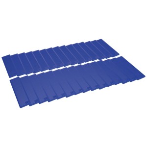 Roro plaquettes de montage, 2 mm, bleu, 30 pièces, pour l'installation et l'alignement des fenêtres en plastique.
