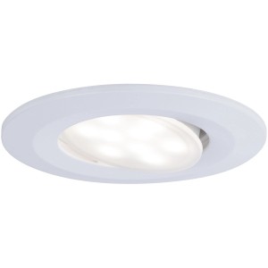 Spot encastrable LED Paulmann Calla, 3x6W, blanc mat, orientable, 4000K, IP65